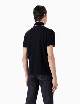 Polo EMPORIO ARMANI de piqué mercerizado con bordado
