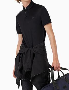 Polo EMPORIO ARMANI de punto AZUL
