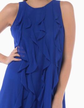 Vestido EMME con volantes azul