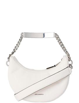 Bolso Karl Lagerfeld md half moon blanco