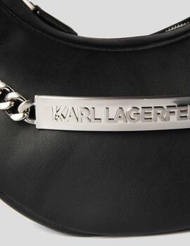 Bolso Karl Lagerfeld md half moon negro