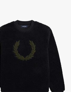 Sudadera Fred Perry de borrego de felpa