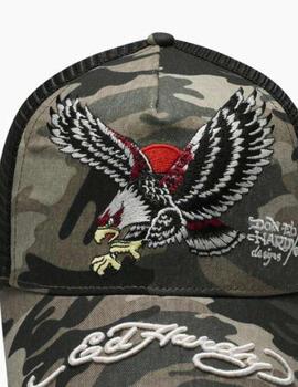 Gorra Ed Hardy Eagle Japan camuflaje