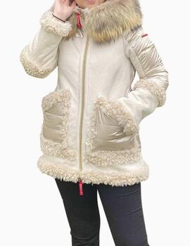 Abrigo DICHI modelo Orsa  Beige ante y ovejo