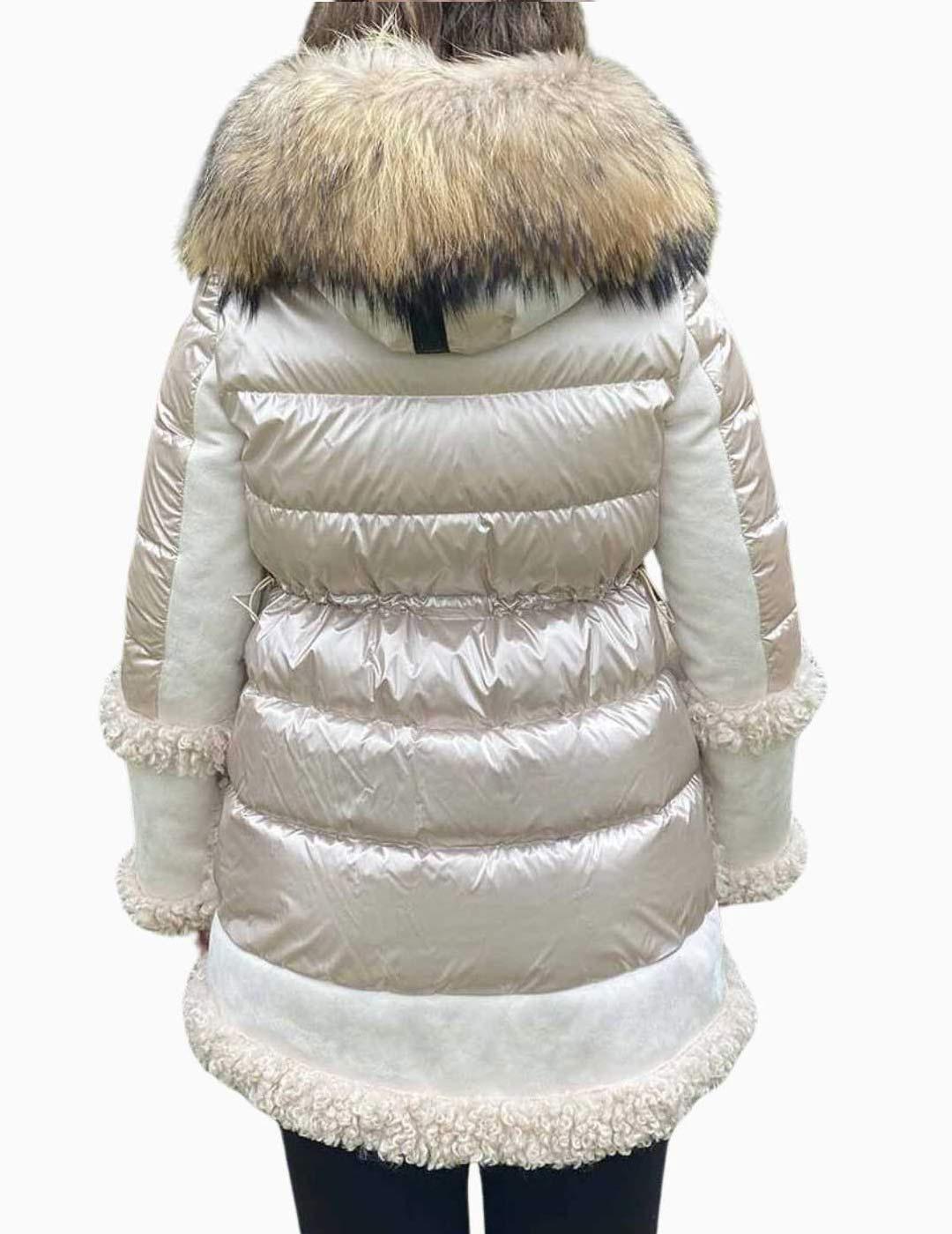 Abrigo DICHI modelo Orsa  Beige ante y ovejo