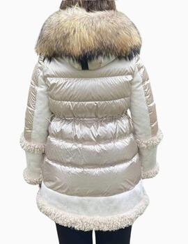 Abrigo DICHI modelo Orsa  Beige ante y ovejo