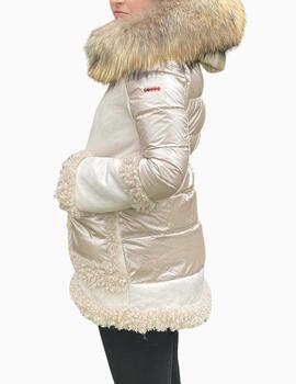 Abrigo DICHI modelo Orsa  Beige ante y ovejo