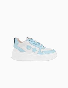 Zapatillas CHIARA FERRAGNI CF Shool Blanco/ Azul