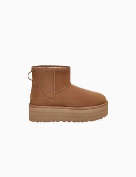 Botas UGG con Plataforma Clasisc Mini Chesnut