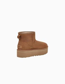 Botas UGG con Plataforma Clasisc Mini Chesnut