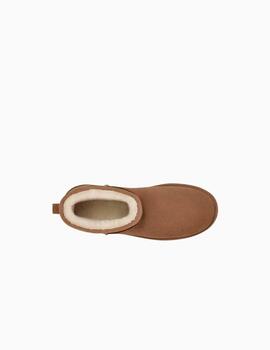 Botas UGG con Plataforma Clasisc Mini Chesnut