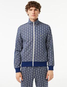 Sudadera Lacoste Paris con monograma de jacquard
