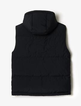 Chaleco Lacoste acolchado de plumon con cocodrilo