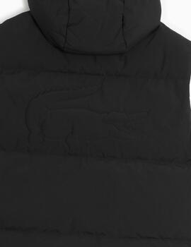 Chaleco Lacoste acolchado de plumon con cocodrilo