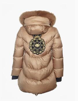 Abrigo MANGATA Plumas 3/4 Camel