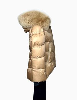 Abrigo MANGATA Plumas 3/4 Camel