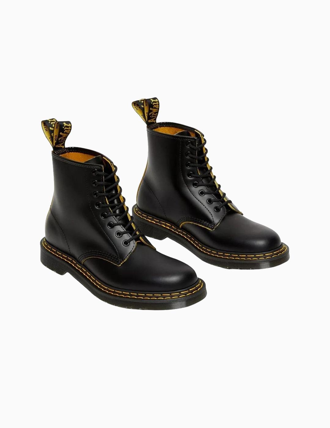 BOTAS DR. MARTENS 1460 DS BLACK + YELLOW SMOOTH SL