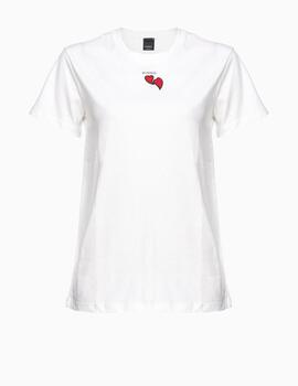 Camiseta PINKO Bordados Corazones