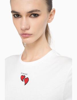 Camiseta PINKO Bordados Corazones