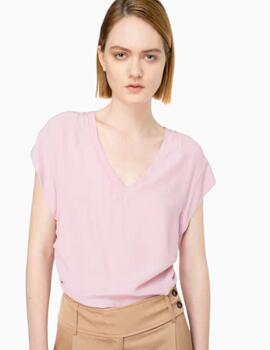 Blusa  PINKO mezcla de seda cuello redondo