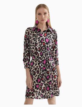 Vestido LOLA CASADEMUNT Corto Estampado Animal Print