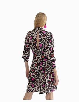 Vestido LOLA CASADEMUNT Corto Estampado Animal Print