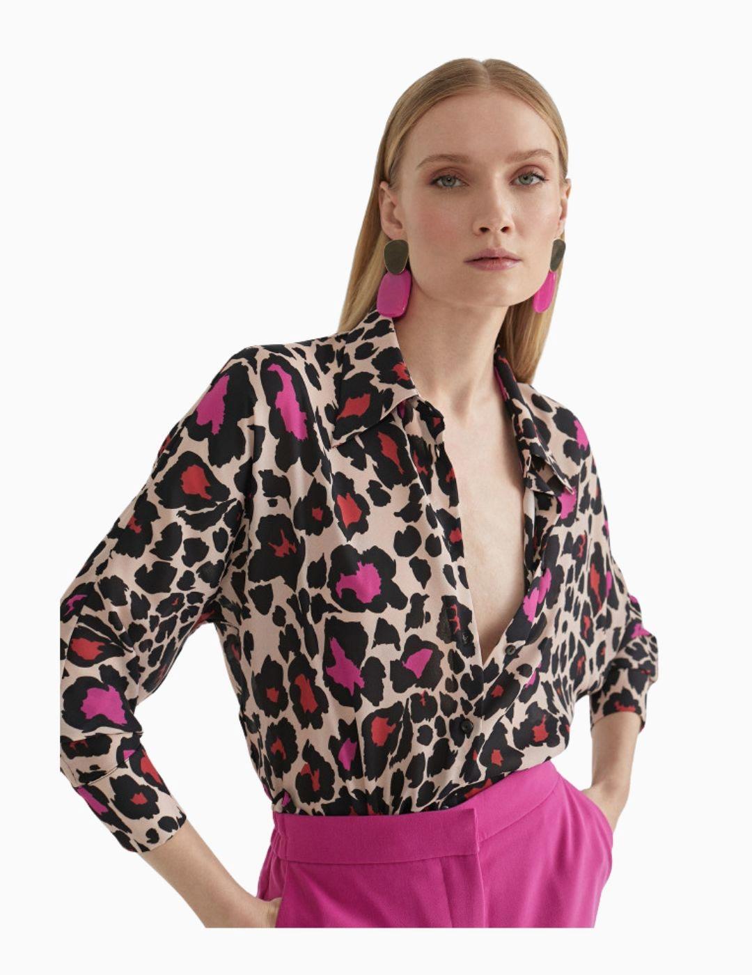 Camisa LOLA CASADEMUNT De Mujer Estampado Animal Print