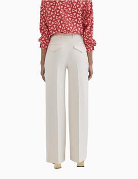 Pantalón LOLA CASADEMUNT De Mujer Recto Blanco Crudo