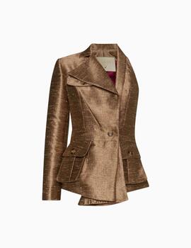 Blazer MASAVI Mujer Asimetrica Seda Salvaje