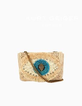 Bolso KURT GEIGER Kensington  Mujer Raffia Mediano Evil Eye