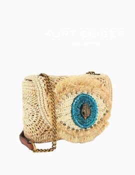 Bolso KURT GEIGER Kensington  Mujer Raffia Mediano Evil Eye