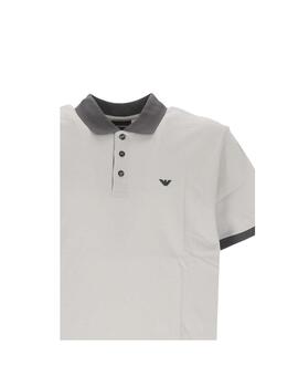 Polo  hombre EMPORIO ARMANI piqué GRIS