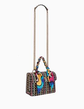 Bolso KURT GEIGER KENSINGTON mujer mediano rafia