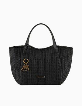 Bolso EMPORIO ARMANI mujer shopper de paja trenzada