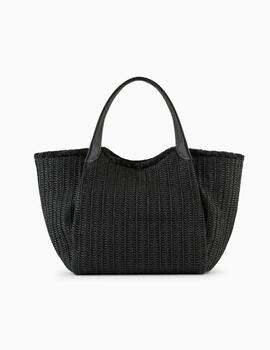 Bolso EMPORIO ARMANI mujer shopper de paja trenzada