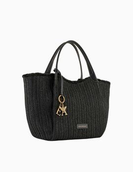 Bolso EMPORIO ARMANI mujer shopper de paja trenzada