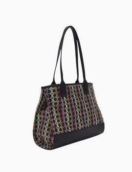 Bolso KURT GEIGER KENSINGTON mujer shopper rafia