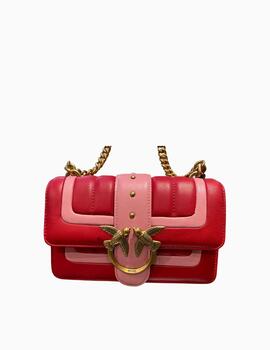 Bolso PINKO Love One Mini mujer piel rojo/rosa