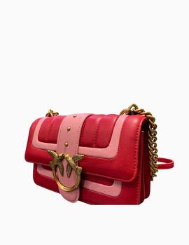 Bolso PINKO Love One Mini mujer piel rojo/rosa