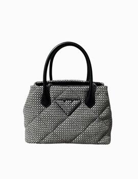 Bolso  EMPORIO ARMANI mujer de mano rafia negro