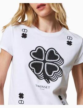 Camiseta TWINSET con estampado de trébol