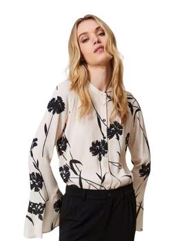 Blusa TWINSET mujer de crepé de flores