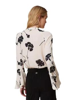 Blusa TWINSET mujer de crepé de flores