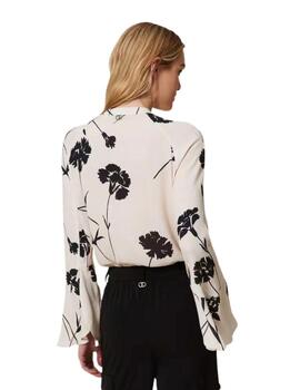 Blusa TWINSET mujer de crepé de flores