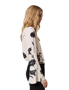 Blusa TWINSET mujer de crepé de flores