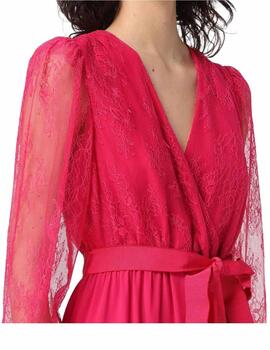 Vestido TWINSET mujer largo rosa brillante