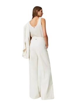 Pantalón  TWINSET mujer ancho de crepé
