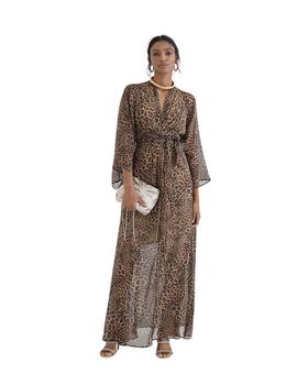 Vestido LOLA CASADEMUNT BY MAITE  largo estampado leopardo