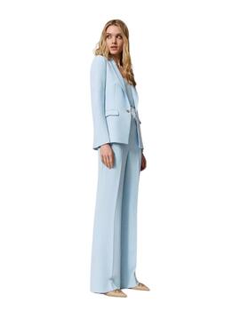 Pantalón TWINSET mujer acampanado cady  crepé