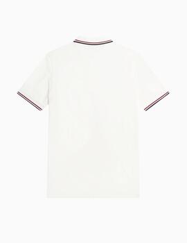 Polo FRED PERRY hombre con ribete con dos franjas